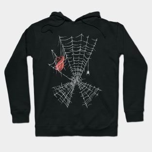 Spider web symbol - Keep the peace Hoodie